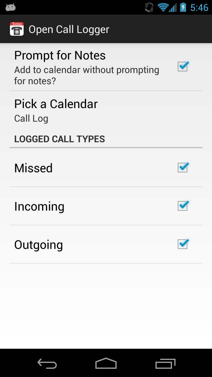 Open Call Logger