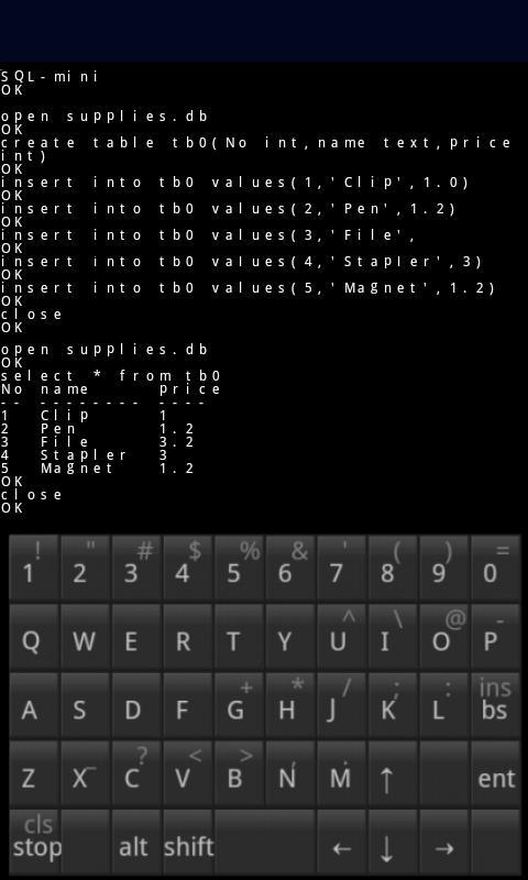 SQL mini