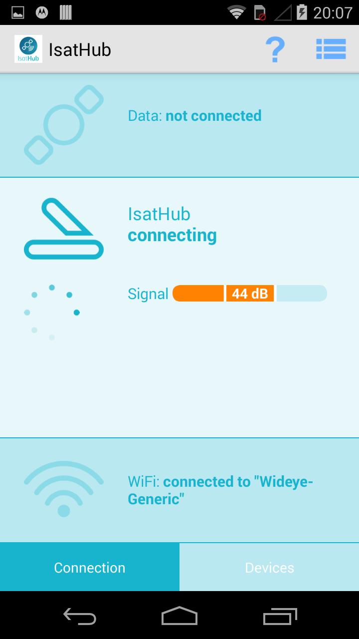 IsatHub Control App