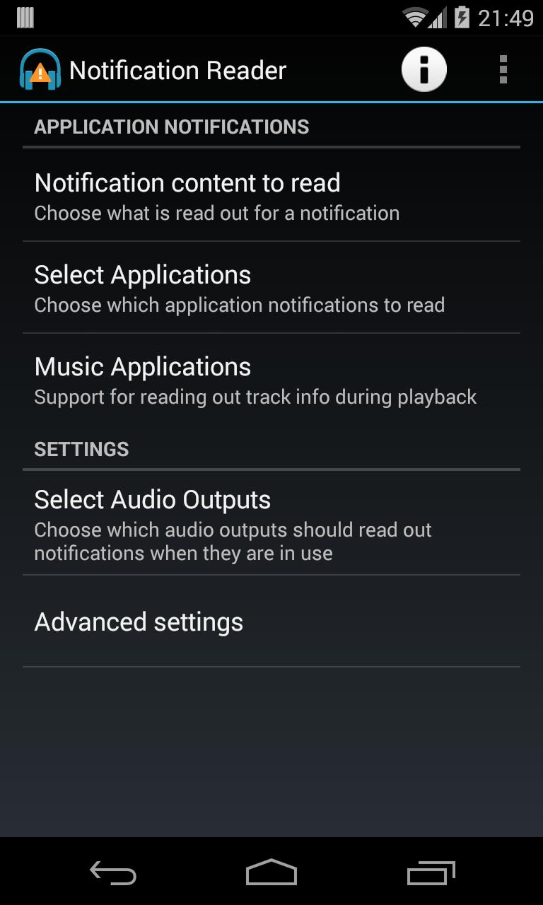 Notification Reader