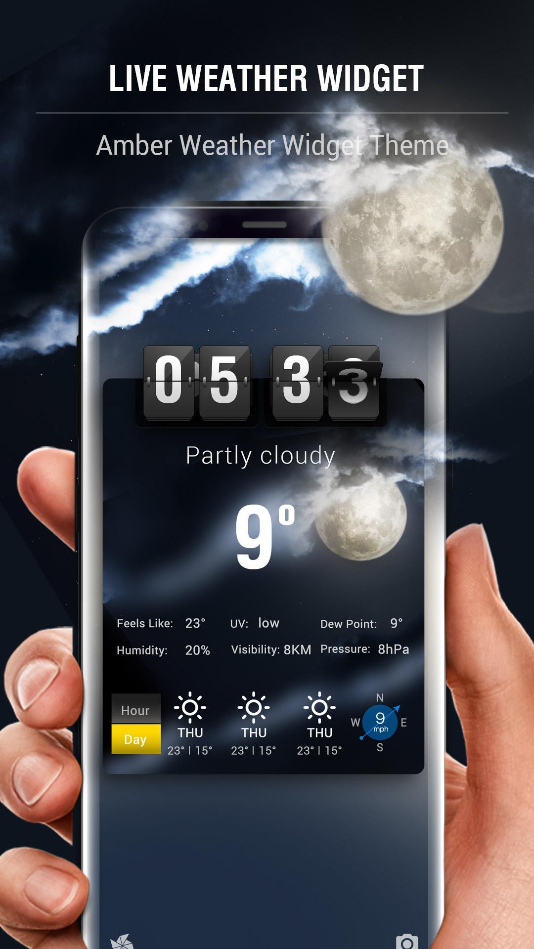 Live weather & widget for android.