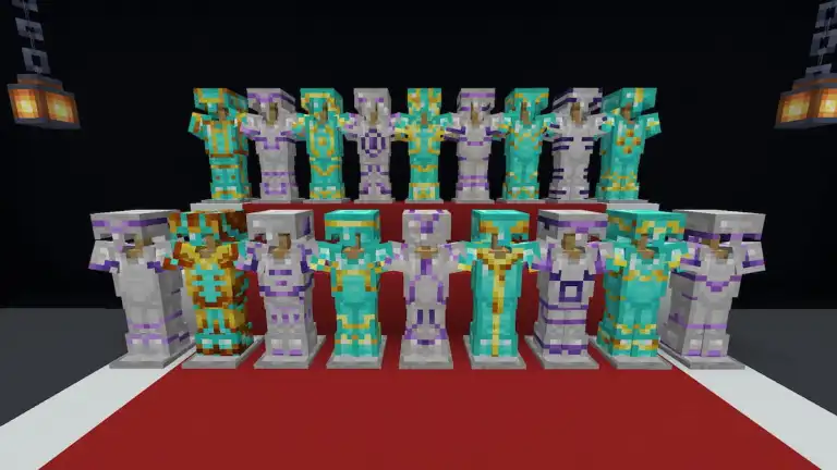 جميع مواقع تقليم الدروع في Minecraft