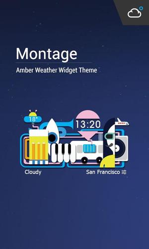 Montage theme weather widget