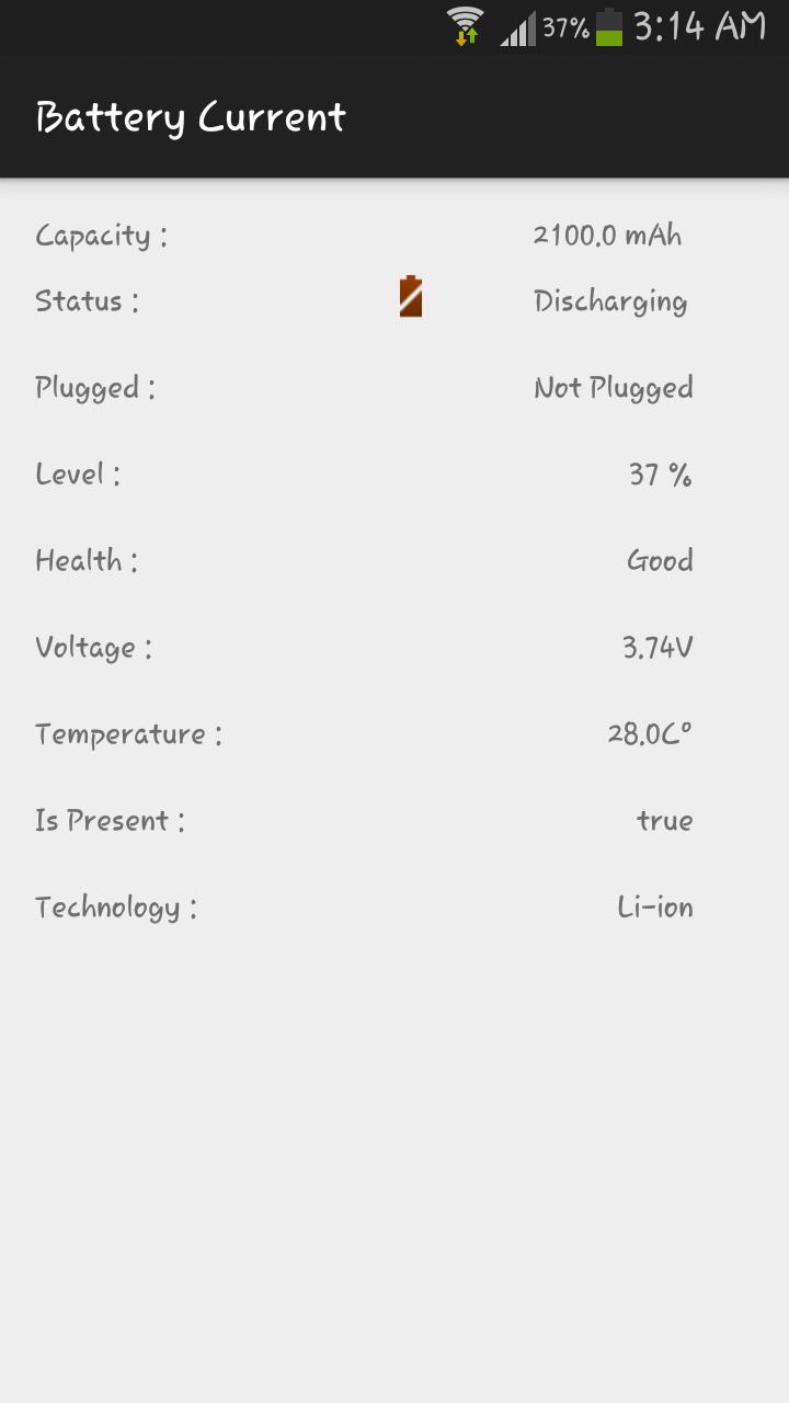 Battery Charging Current