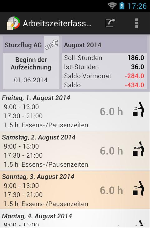 Arbeitszeiterfassung