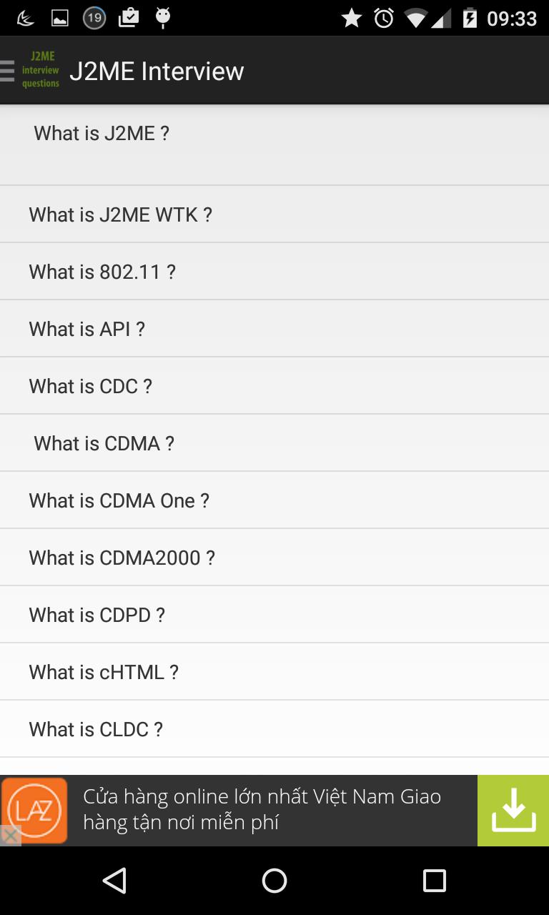 J2ME Interview questions