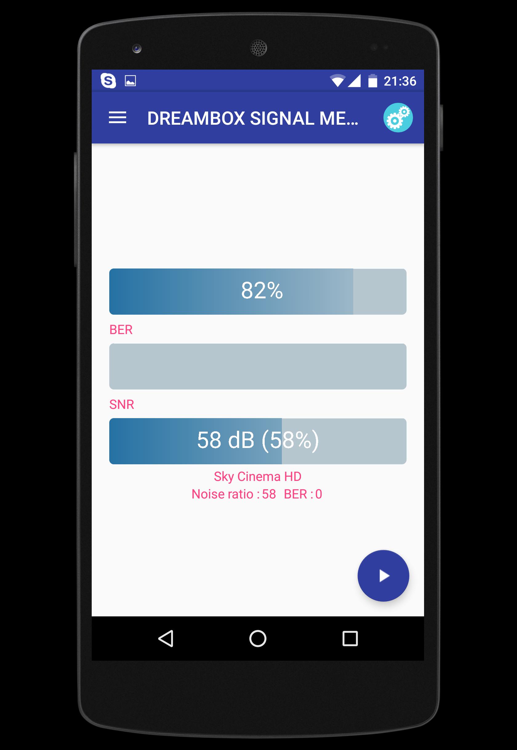 DREAMBOX SIGNAL METER