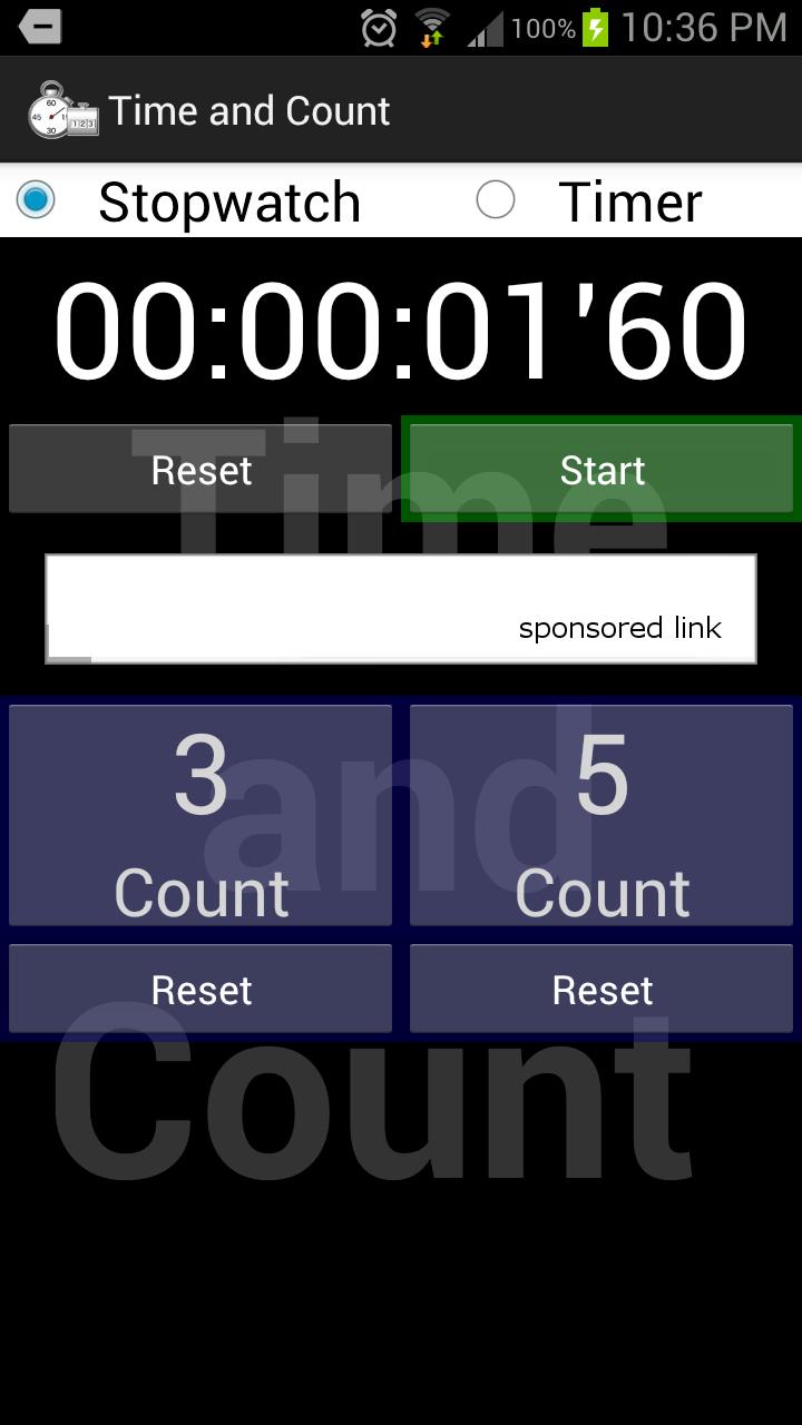 Stopwatch and Tally counter