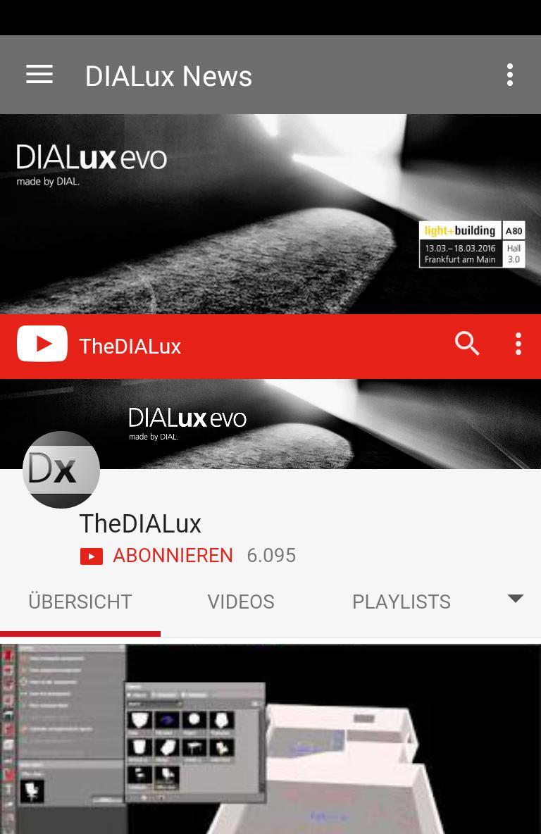 DIALux Newsapp