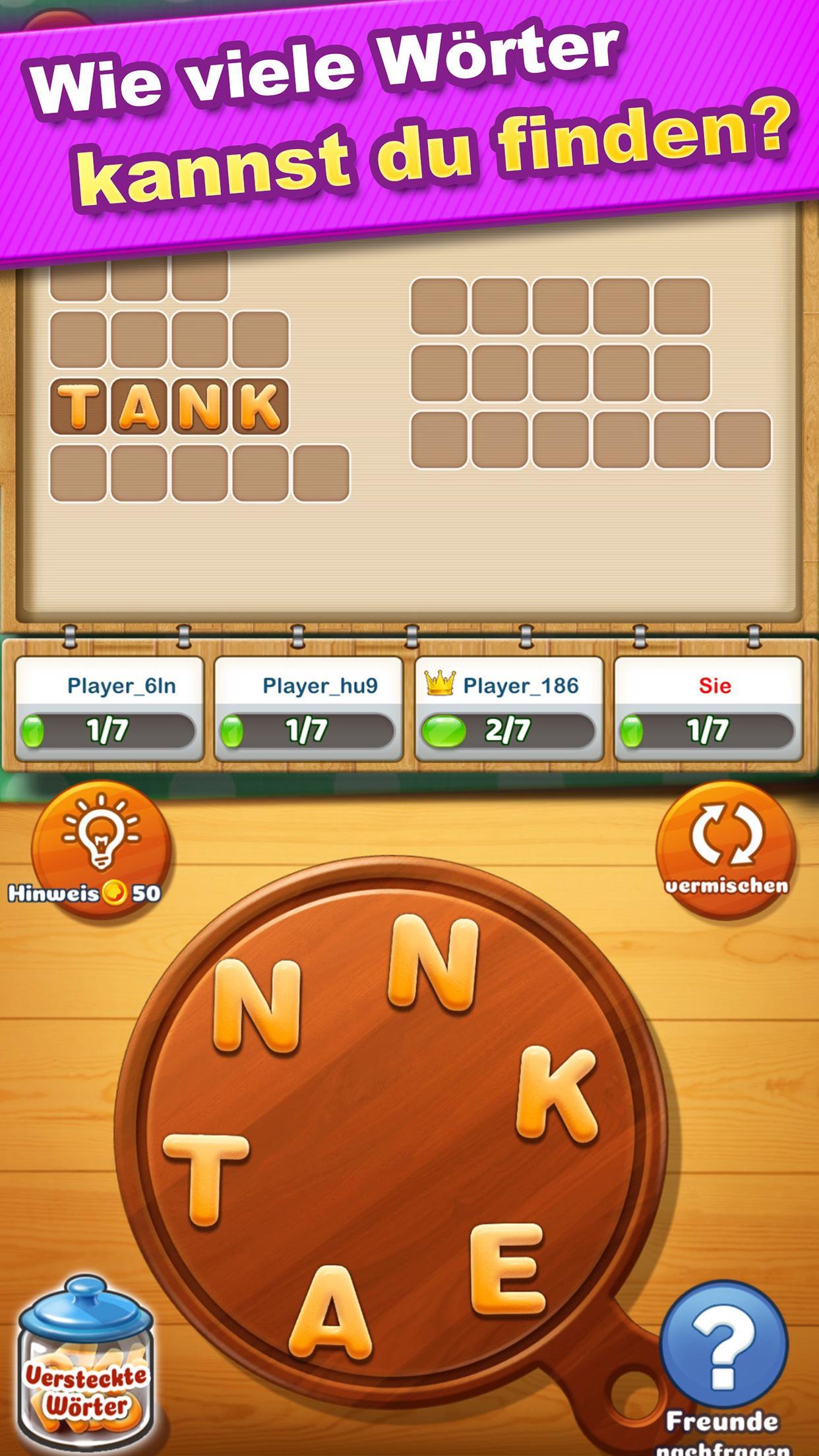 Wortpuzzle - IQ Wettbewerb, #1 auf Deutsch!