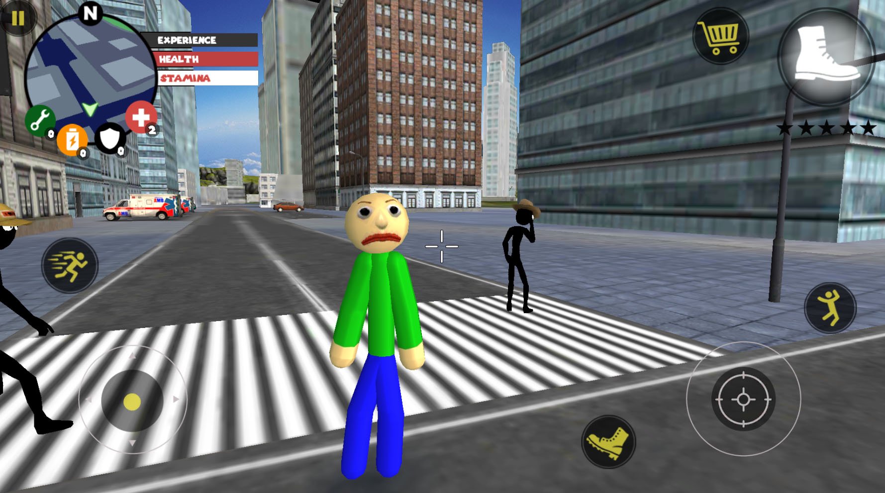 Stickman Gang Mad Rope Hero Gangster Crime City