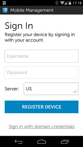 Dell Mobile Management Agent