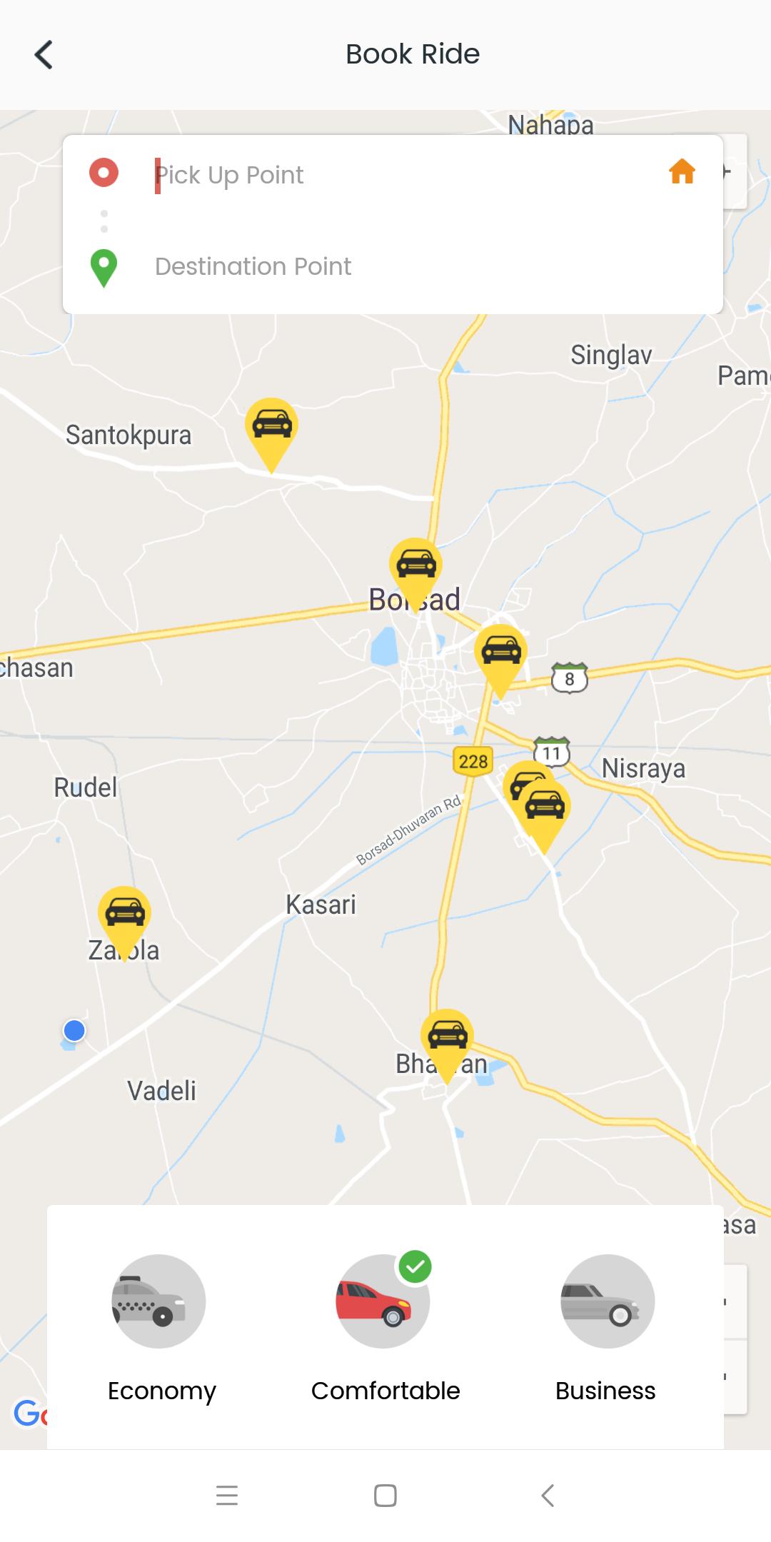 Taxi Booking UI Kit
