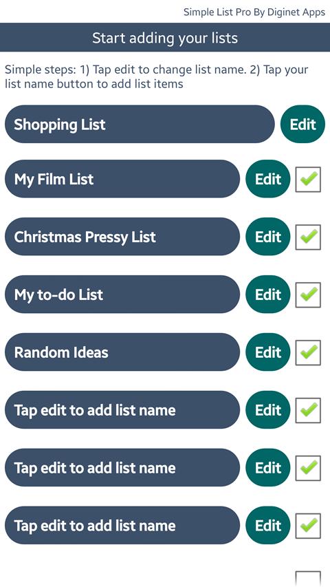 Easy Lists & Notes