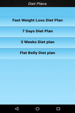 Diet Plan to Reduce Weight