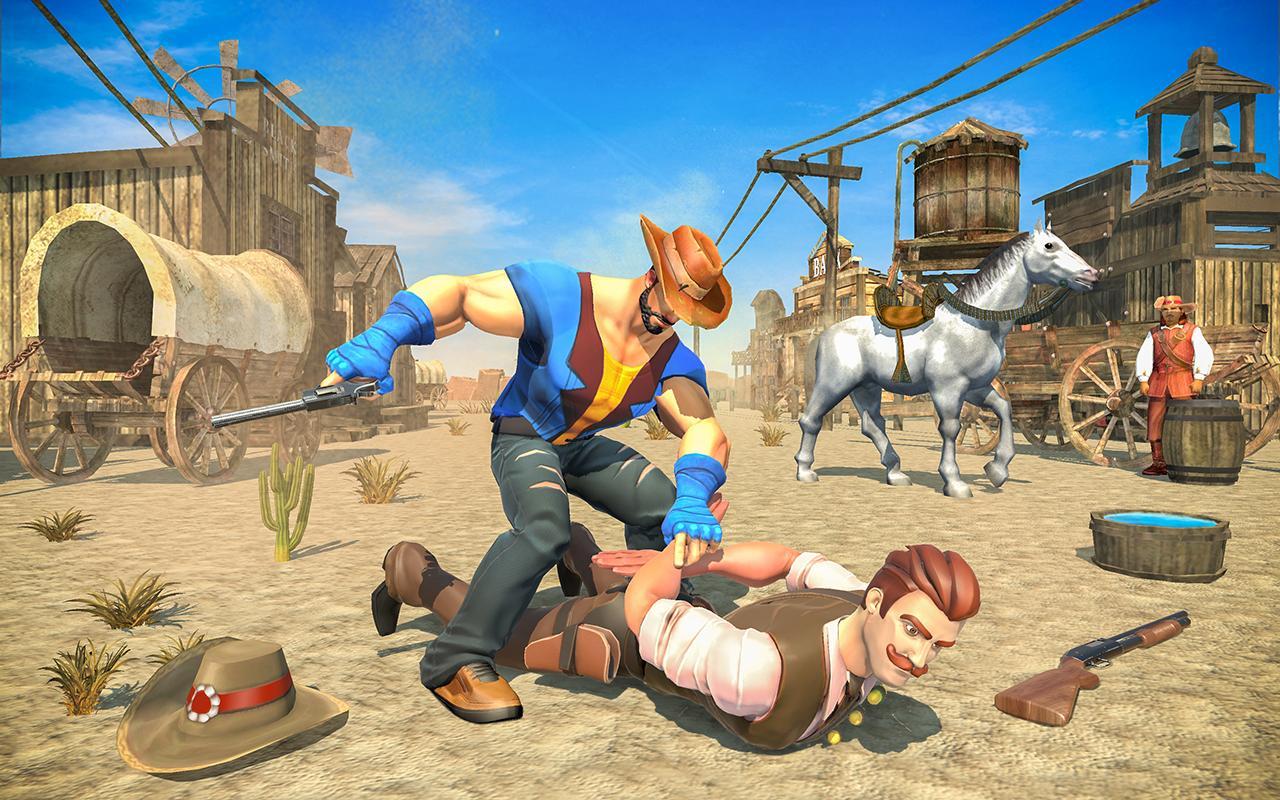 West Cow Boy Gunfighter Shoooting Strike