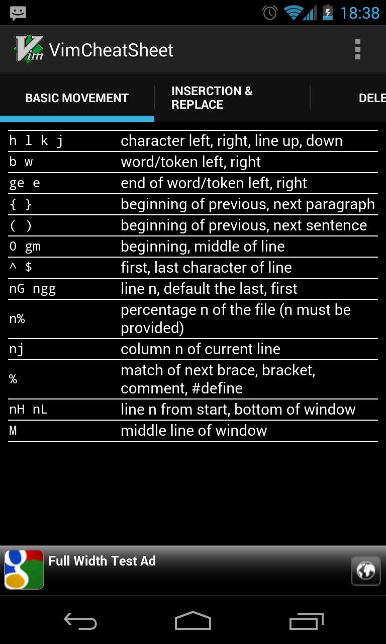 VimCheatSheet