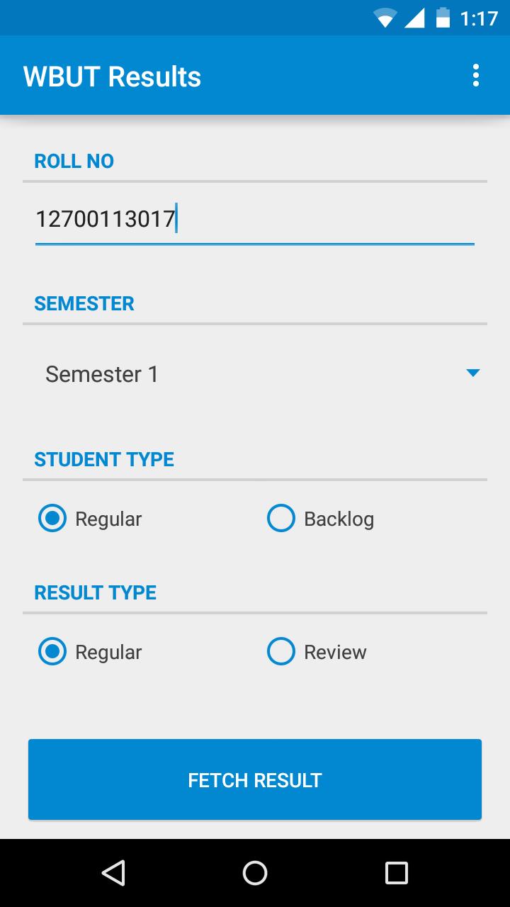 WBUT Results