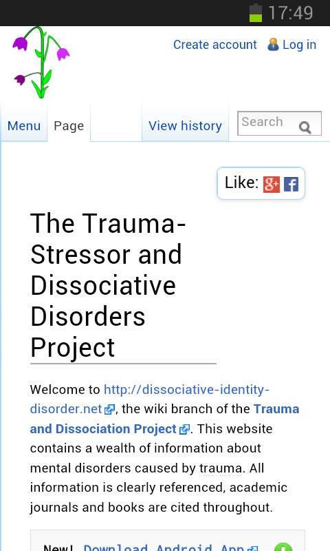 Trauma Dissociative Disorders