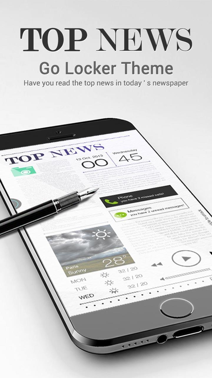 Top News GO Locker Theme
